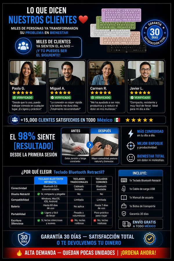 Teclado Bluetooth Retractil - imagen 6