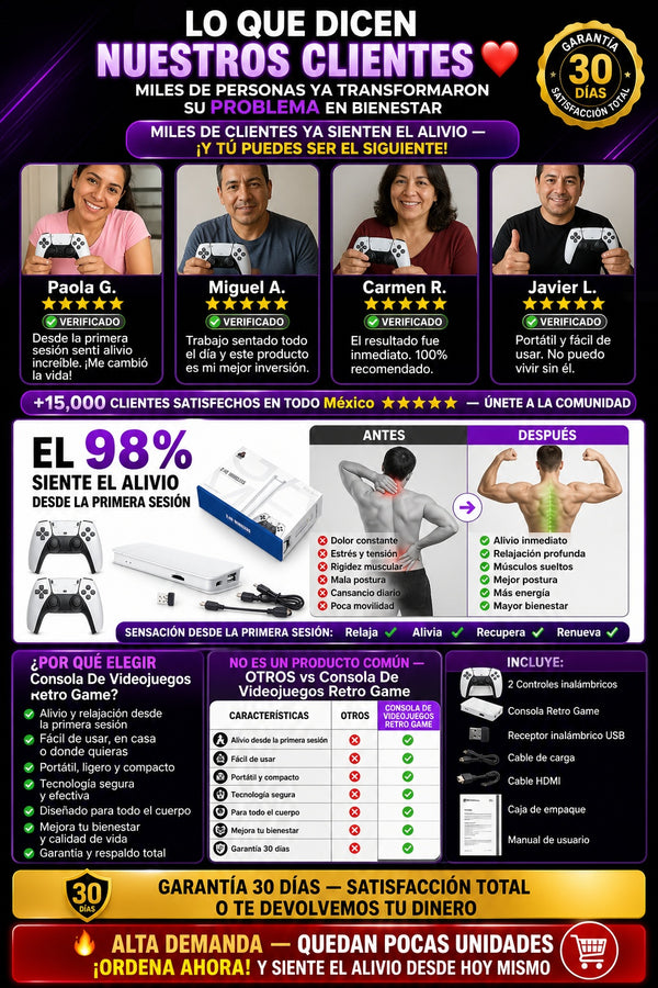 Consola De Videojuegos Retro Game - imagen 6