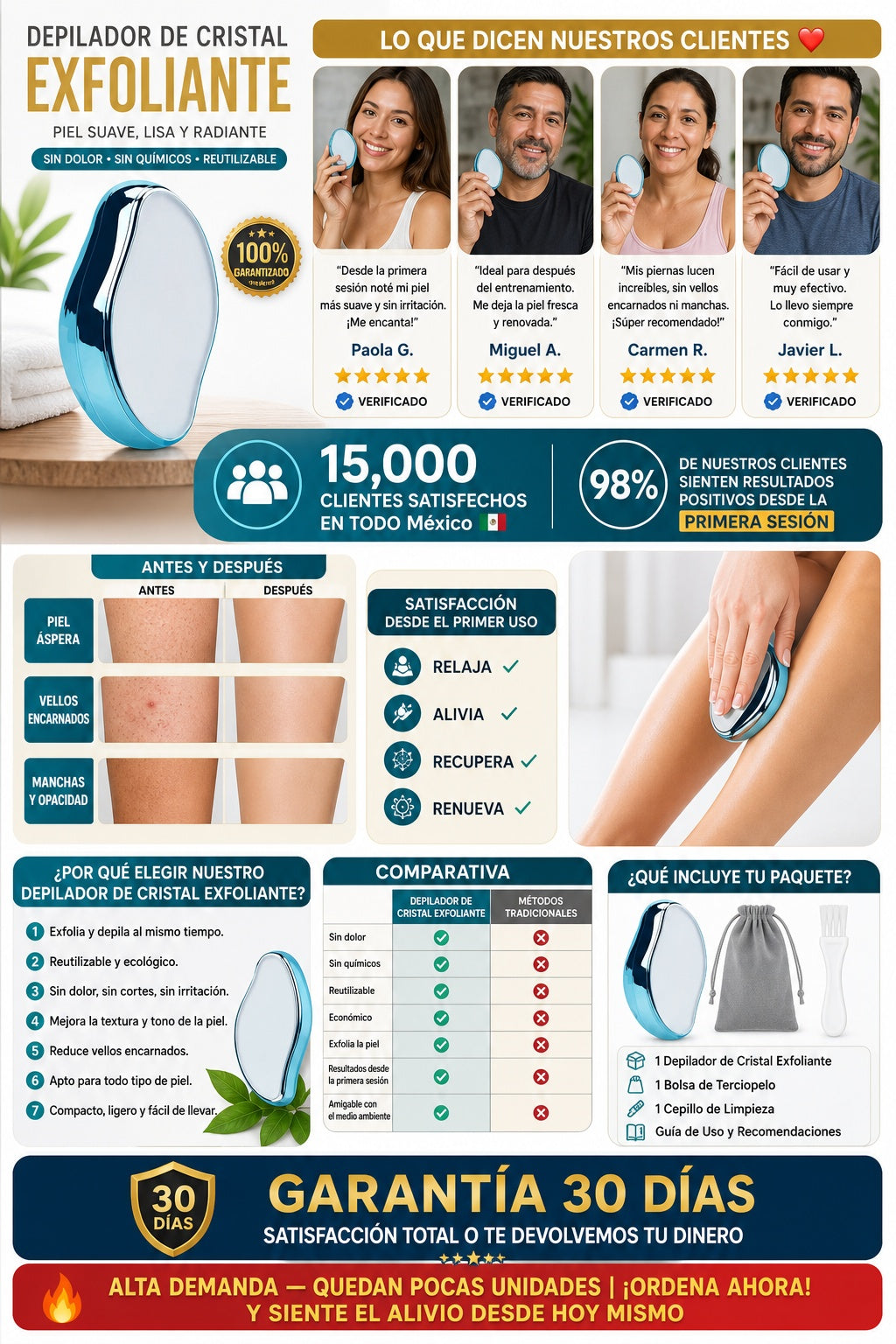 Depilador De Cristal Exfoliante - imagen 6