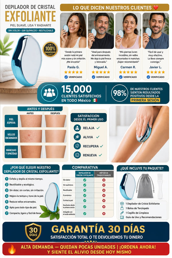 Depilador De Cristal Exfoliante - imagen 6