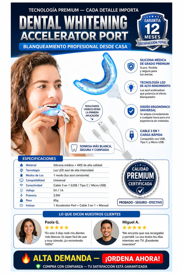 Acelerador De Blanqueamiento Dental Port - imagen 7