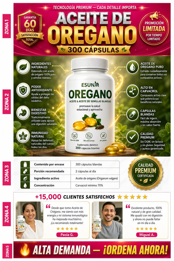 Aceite De Oregano 300 Capsulas - imagen 7