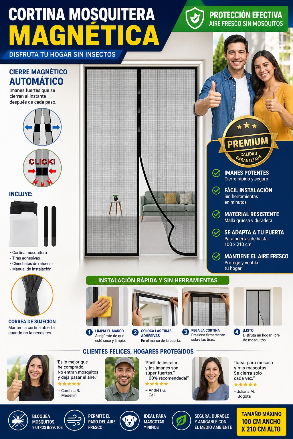 Cortina De Puerta Antimosquitos Mosqui - imagen 7