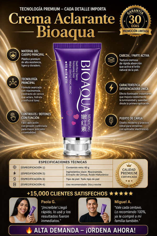 Crema Aclarante Bioaqua - imagen 7