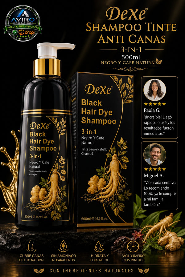 Shampoo Tinte Anti Canas 500ml NEGRO Y CAFE - imagen 7