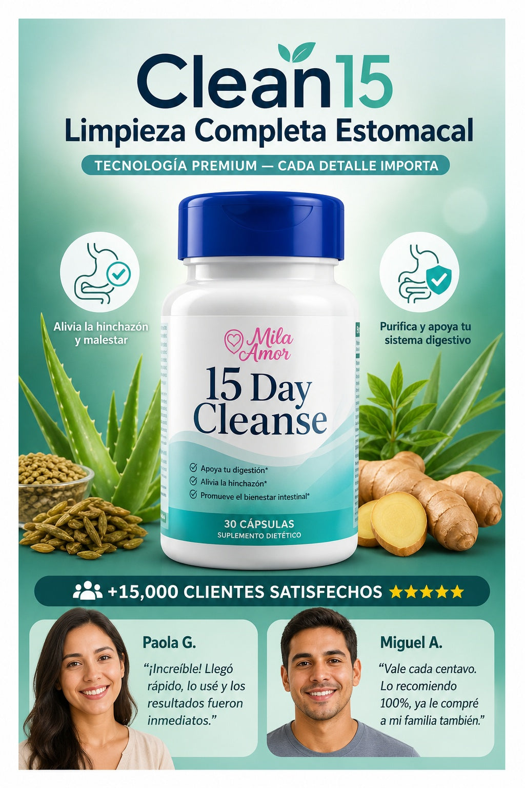 Clean15 Limpieza Completa Estomacal - imagen 7