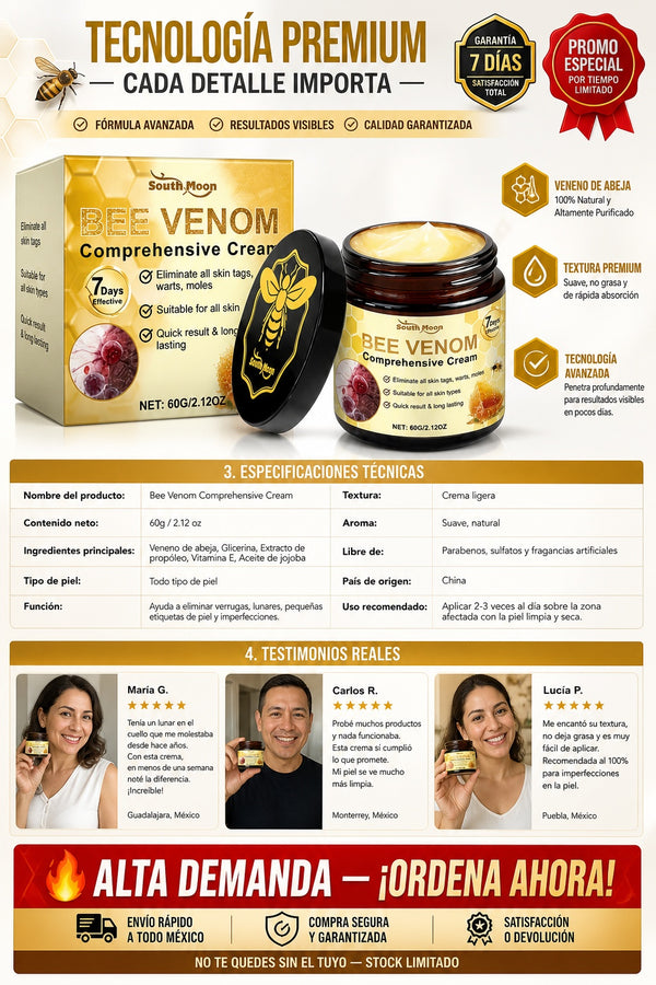 Crema Reparadora Veneno De Abeja - imagen 7