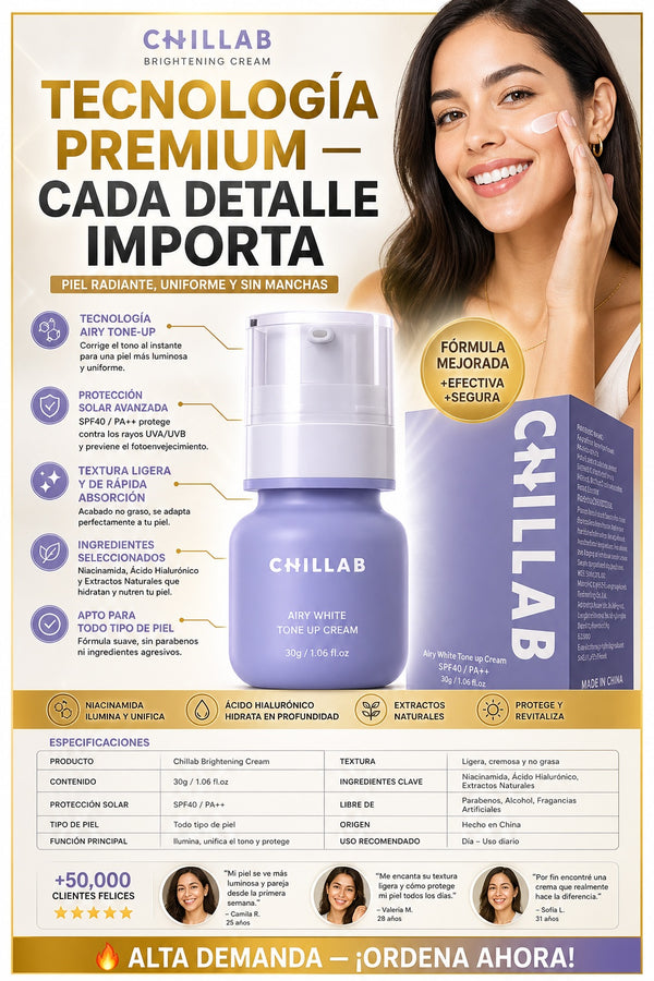 Crema Chillab Aclaradora Blanqueadora - imagen 7