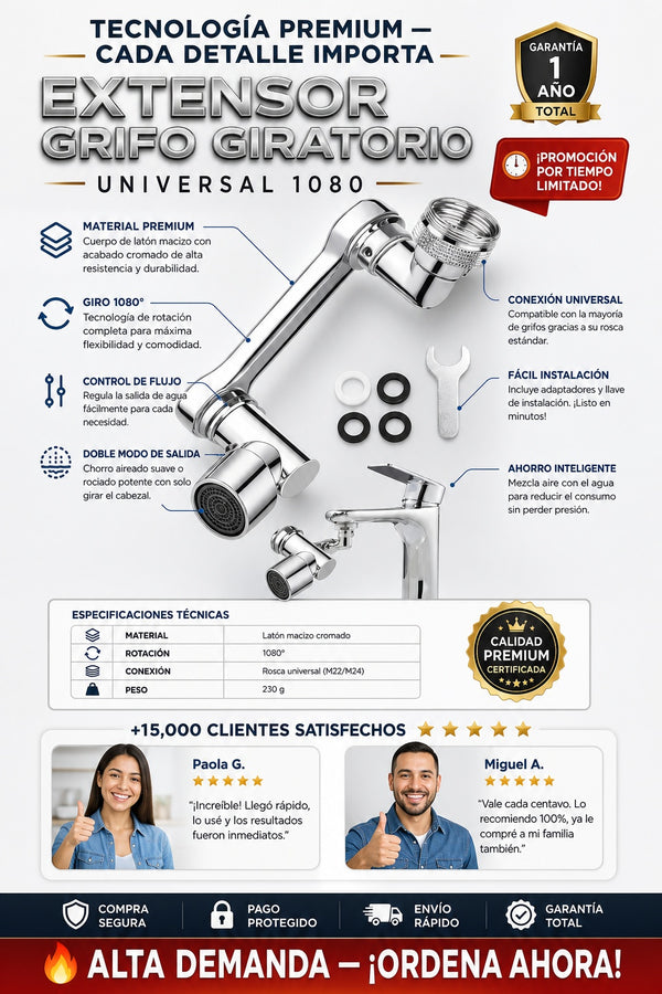Extensor Grifo Giratorio Universal 1080 - imagen 7