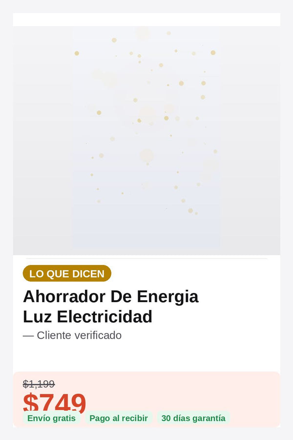 Ahorrador De Energia Luz Electricidad — prueba-social