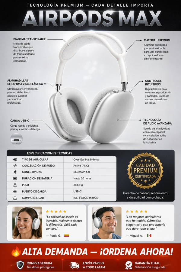 Auriculares Apple Airpods Max Con Estuch - imagen 7