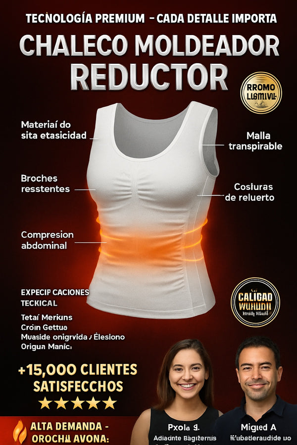 Chaleco Moldeador Reductor — Disimula Rollitos y Define tu Figura al Instante - imagen 7
