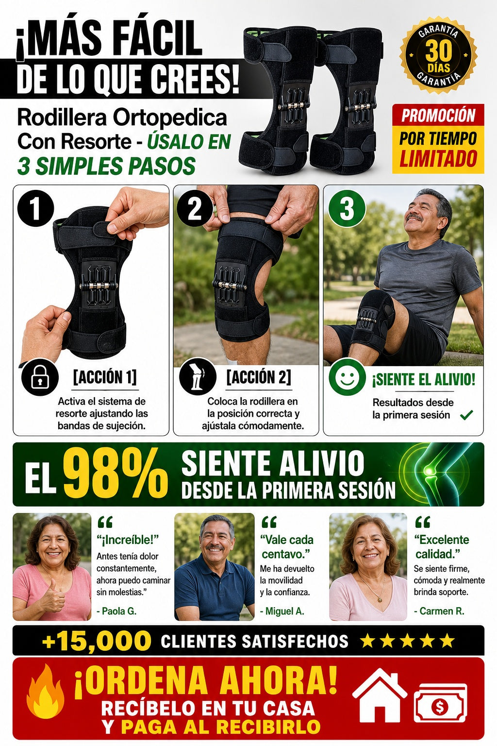 Rodillera Ortopedica Con Resorte - imagen 8