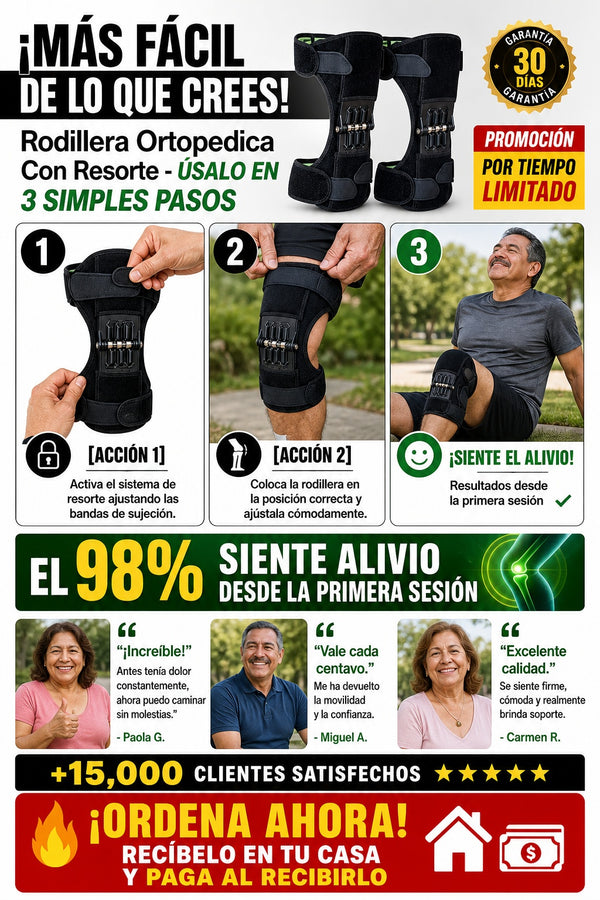 Rodillera Ortopedica Con Resorte - imagen 8