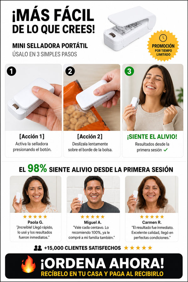 Mini Selladora Portatil Sellador - imagen 8