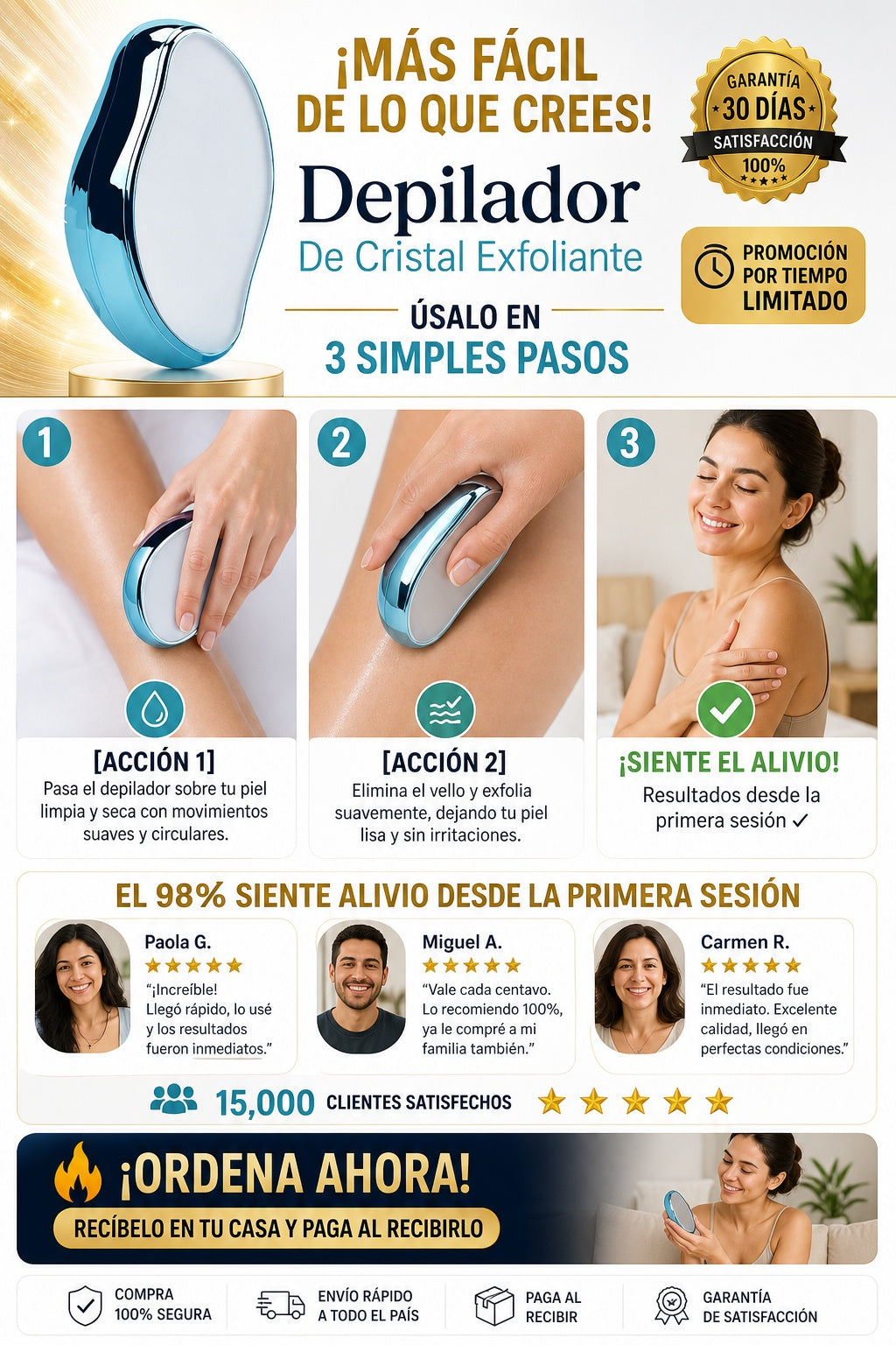 Depilador De Cristal Exfoliante - imagen 8