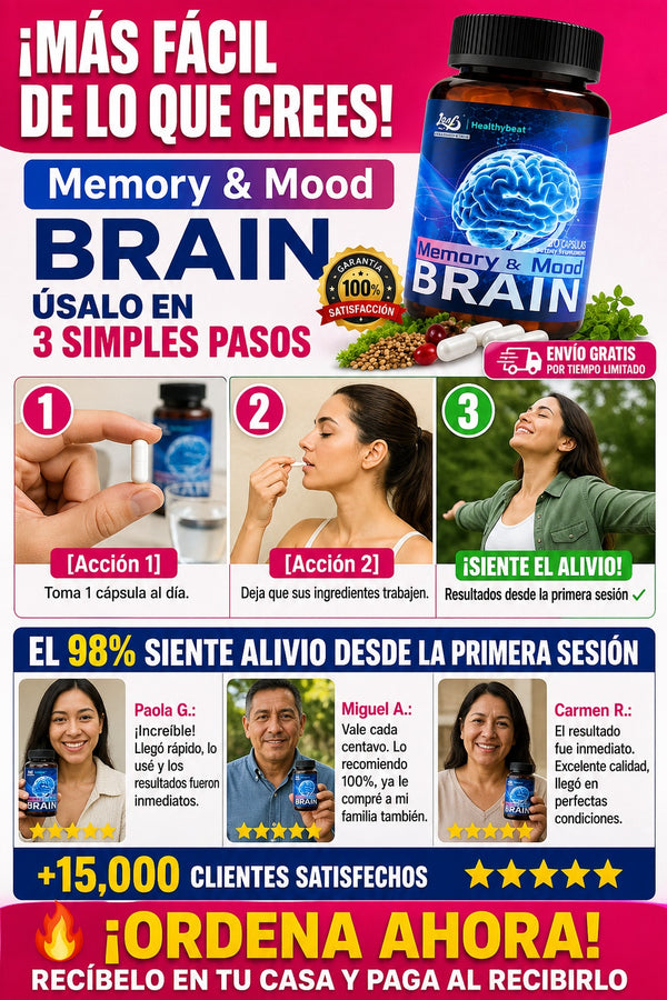 Suplemento Brain Soporte Cerebral 60cp - imagen 8