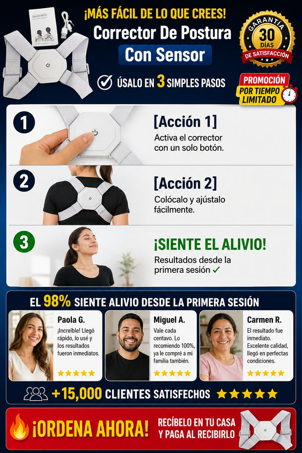 Corrector De Postura Con Sensor - imagen 8