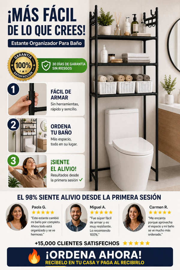 Estante Organizador Para Bano - imagen 8