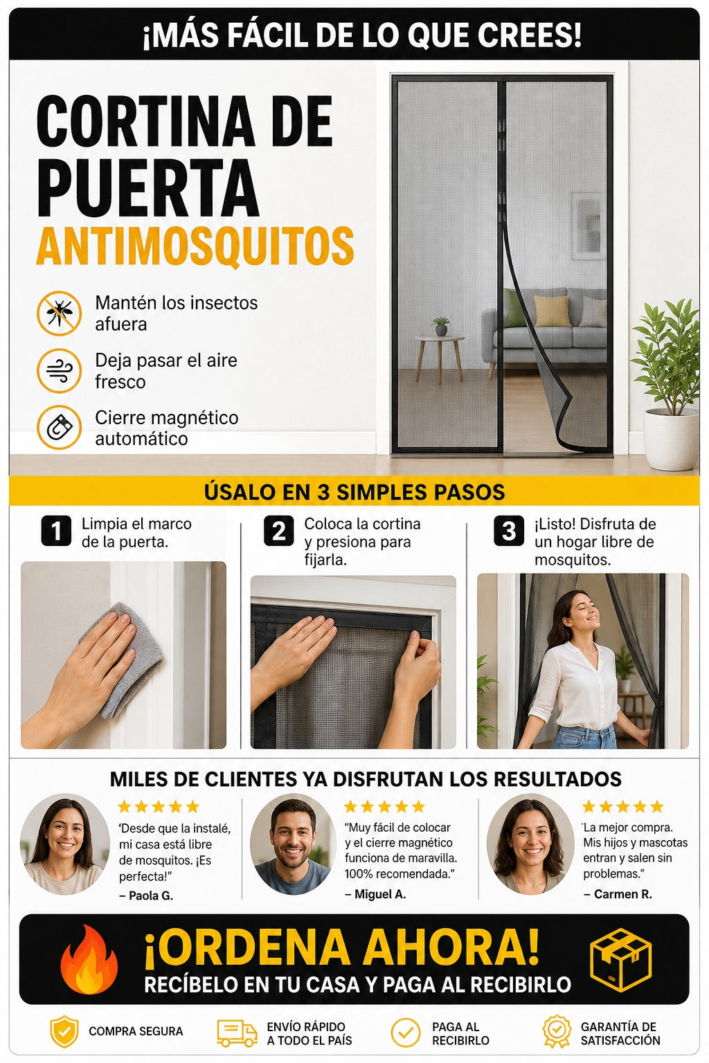 Cortina De Puerta Antimosquitos Mosqui - imagen 8