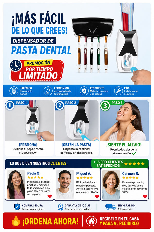 Dispensado Pasta Dental Porta Cepillos - imagen 8