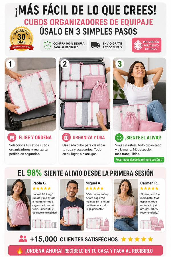 Cubos Organizadores de Equipaje — Encuentra Todo en Segundos - imagen 8
