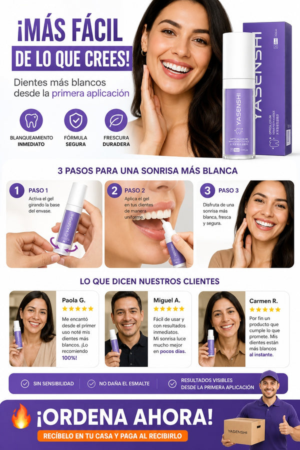Gel Blanqueador Dental Yasenshi Antimanc - imagen 8