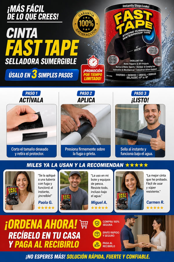 Cinta Fast Tape Selladora Sumergible - imagen 8
