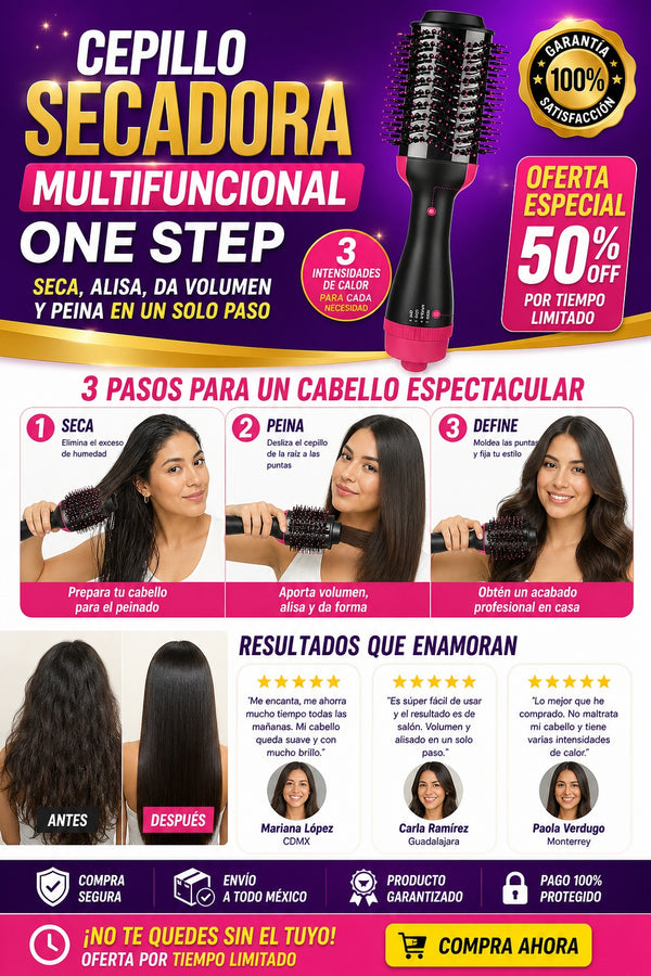 Cepillo Secadora Multifuncional One Step - imagen 8