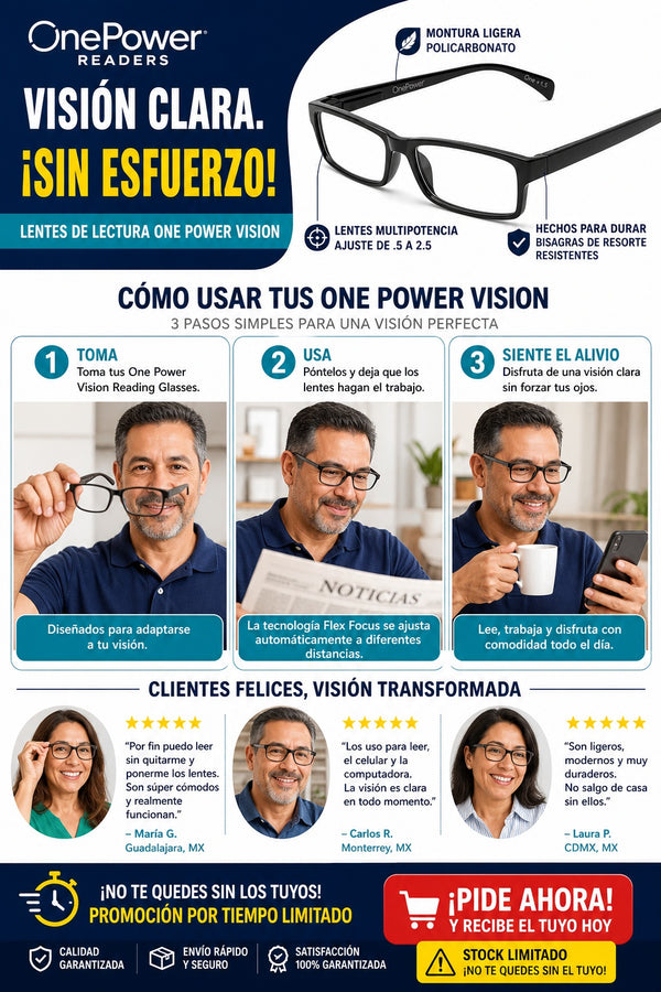 Lentes One Power Visión Clara Sin Esfuerzo - imagen 8