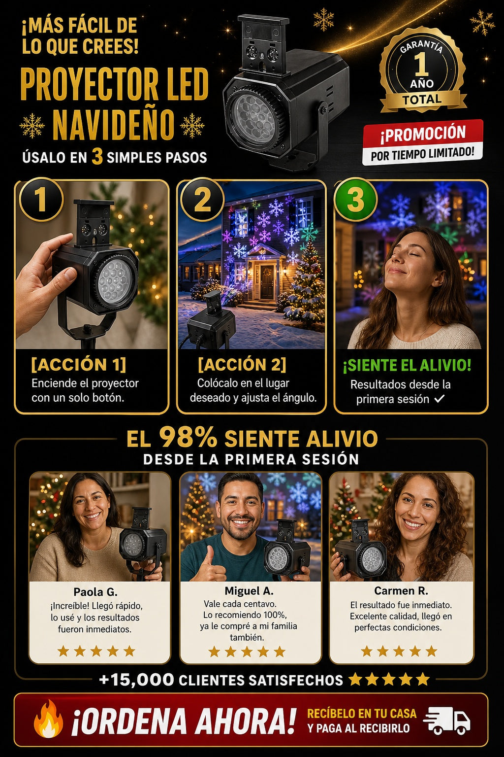 Proyector De Luz Led Navidad - imagen 8