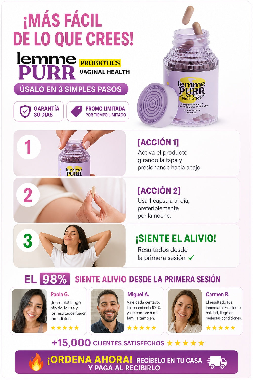 Lemme Purr Probioticos Vaginal Salud - imagen 8