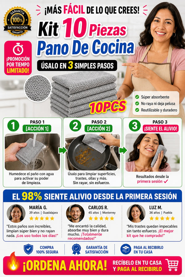 Kit 10 Piezas Pano De Cocina - imagen 8