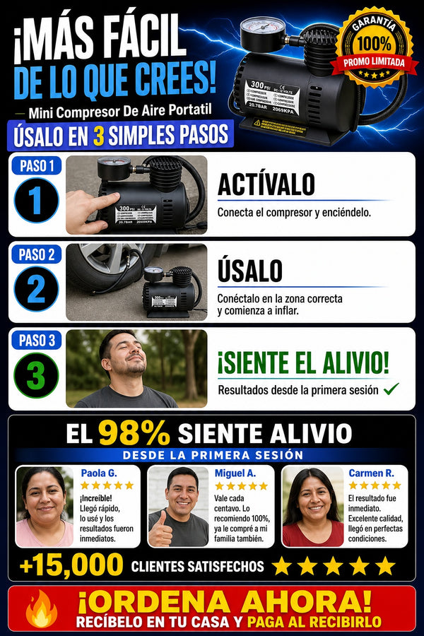 Mini Compresor De Aire Portatil - imagen 8
