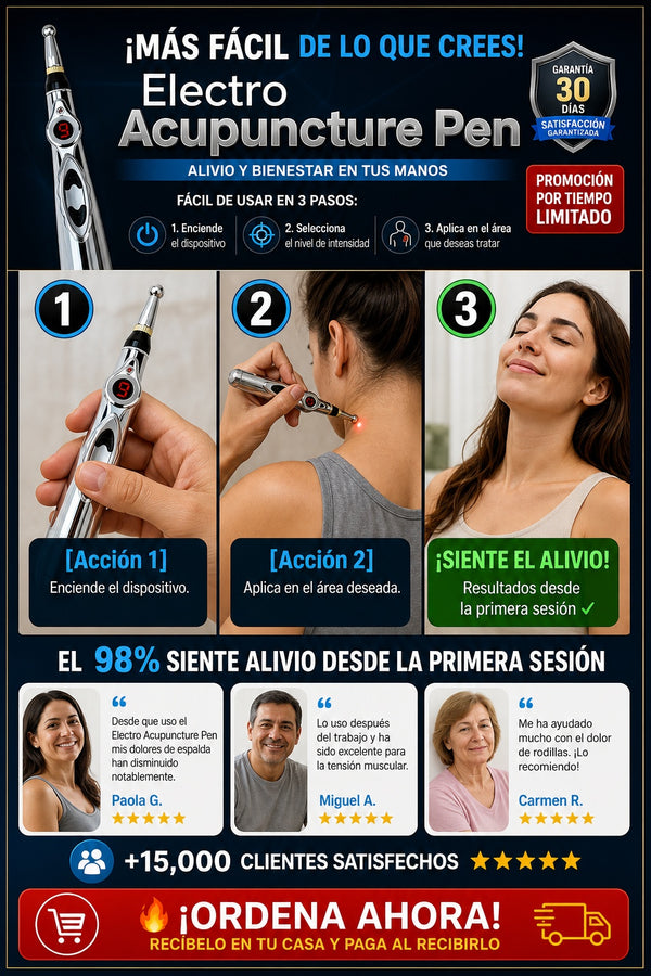 Pluma Electro Acupuntura Corporal - imagen 8