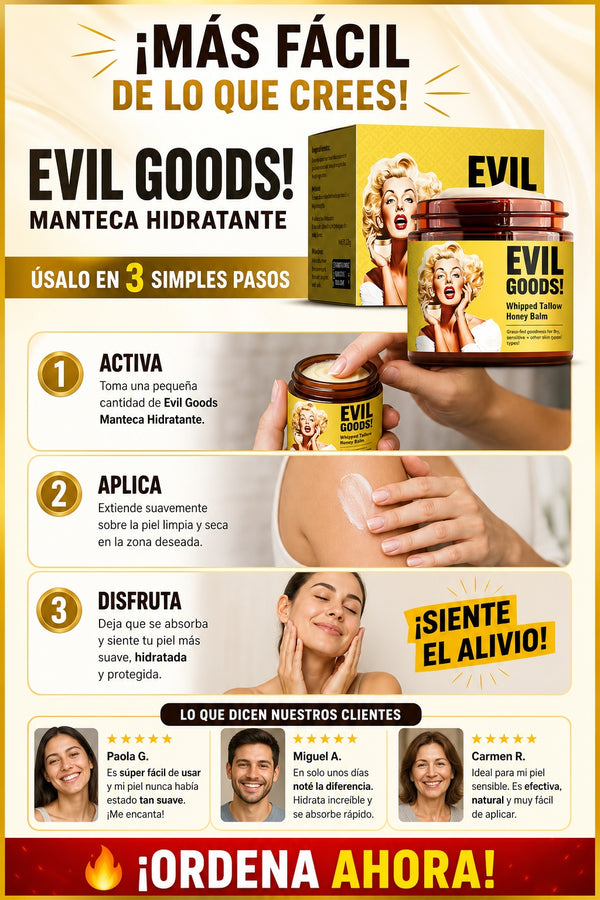 ✨ Evil Goods Manteca Hidratante – Di Adiós a la Piel Seca, Áspera y Agrietada - imagen 8