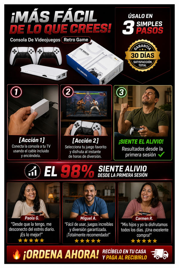 Consola De Videojuegos Retro Game - imagen 8
