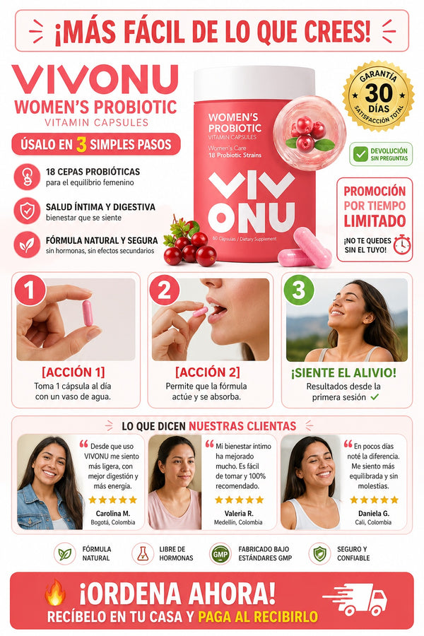 Vivonu Probioticos Mujer 60 Capsulas - imagen 8
