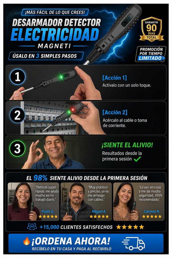 Desarmador Detector Electricidad Magneti - imagen 8