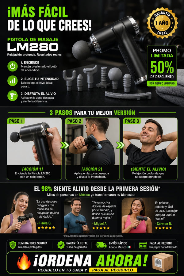 Pistola De Masaje Lm280 - imagen 8