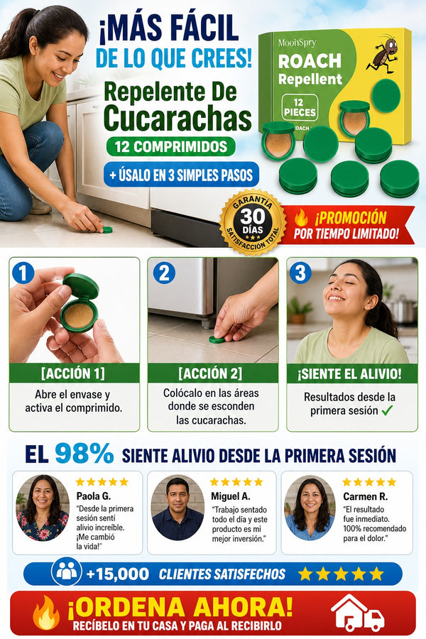 Repelente De Cucarachas 12 Comprimidos - imagen 8