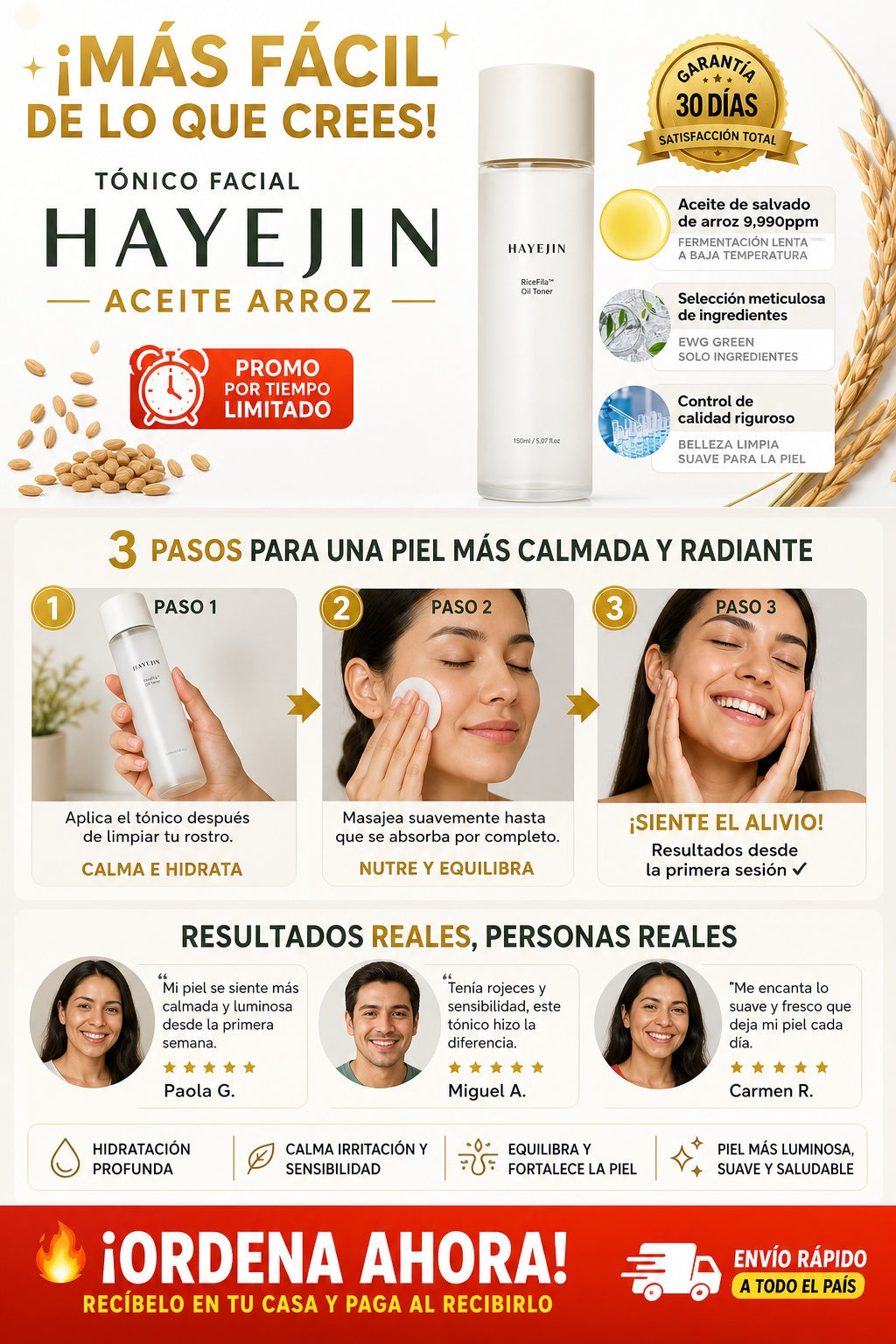 Tonico Facial Hayejin Aceite Arroz - imagen 8