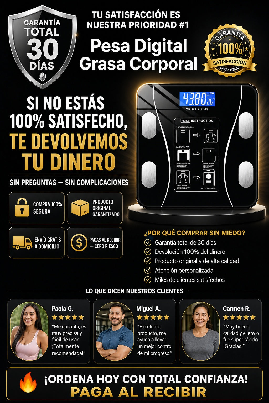 Pesa Digital Grasa Corporal - imagen 9