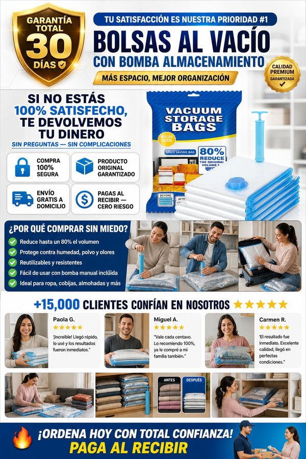 Bolsas Al Vacio Con Bomba Almacenamiento 📦 Contenido del paquete: • 1 x Bomba de aire manual    • 5 x Bolsas de almacenamiento al vacío - imagen 9