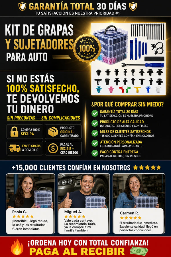 Kit De Grapas Y Sujetadores Para Auto - imagen 9