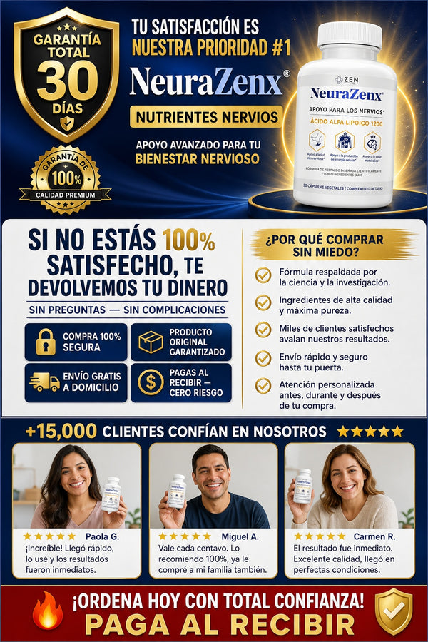 Suplemento Neurazenx Nutrients Nervios - imagen 9