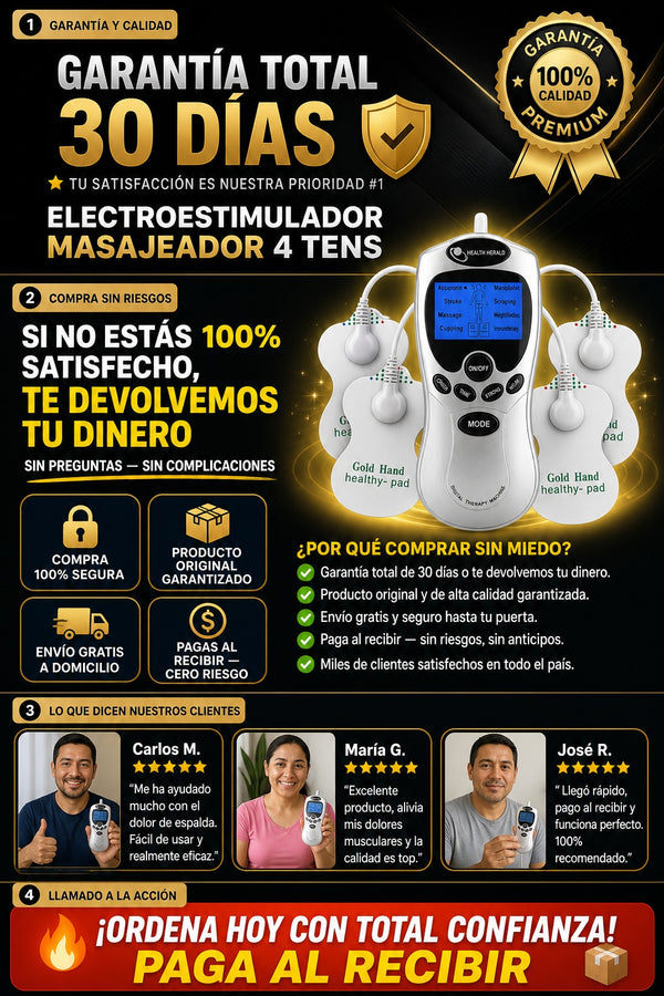 Electroestimulador Masajeador 4 Tens - imagen 9