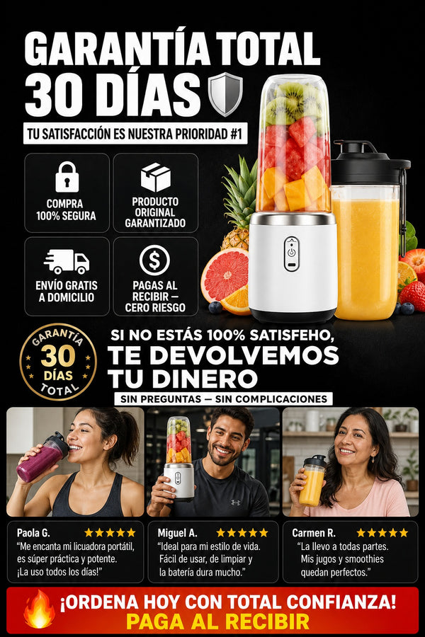 Licuadora Portatil Con Vaso Mezclador - imagen 9