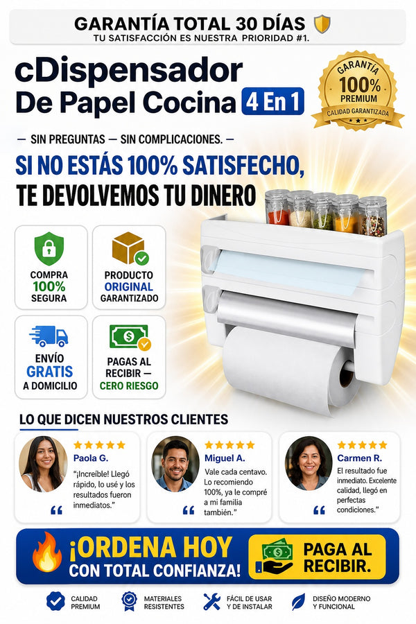 cDispensador De Papel Cocina 4 En 1 - imagen 9