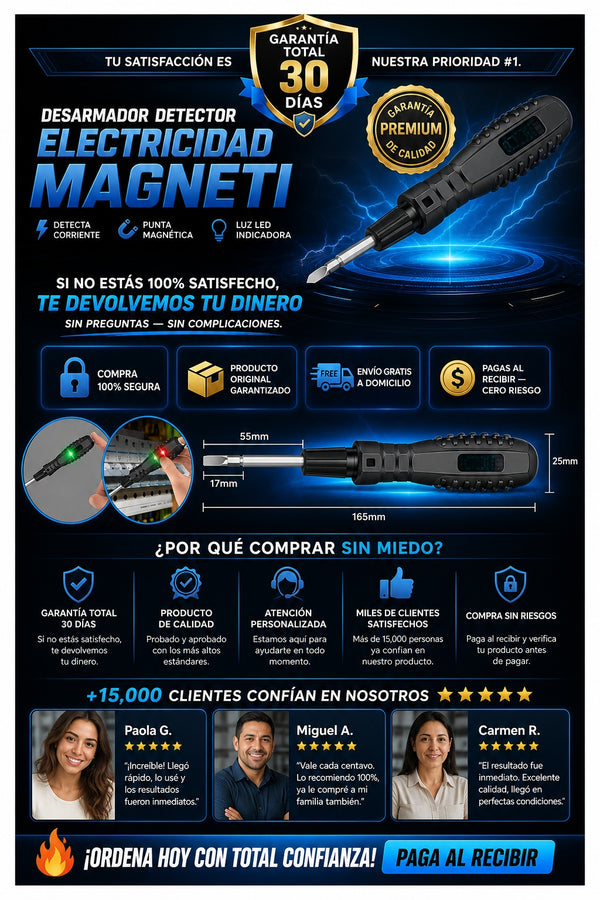 Desarmador Detector Electricidad Magneti - imagen 9